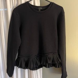 Black J. Crew Peplum Sweater